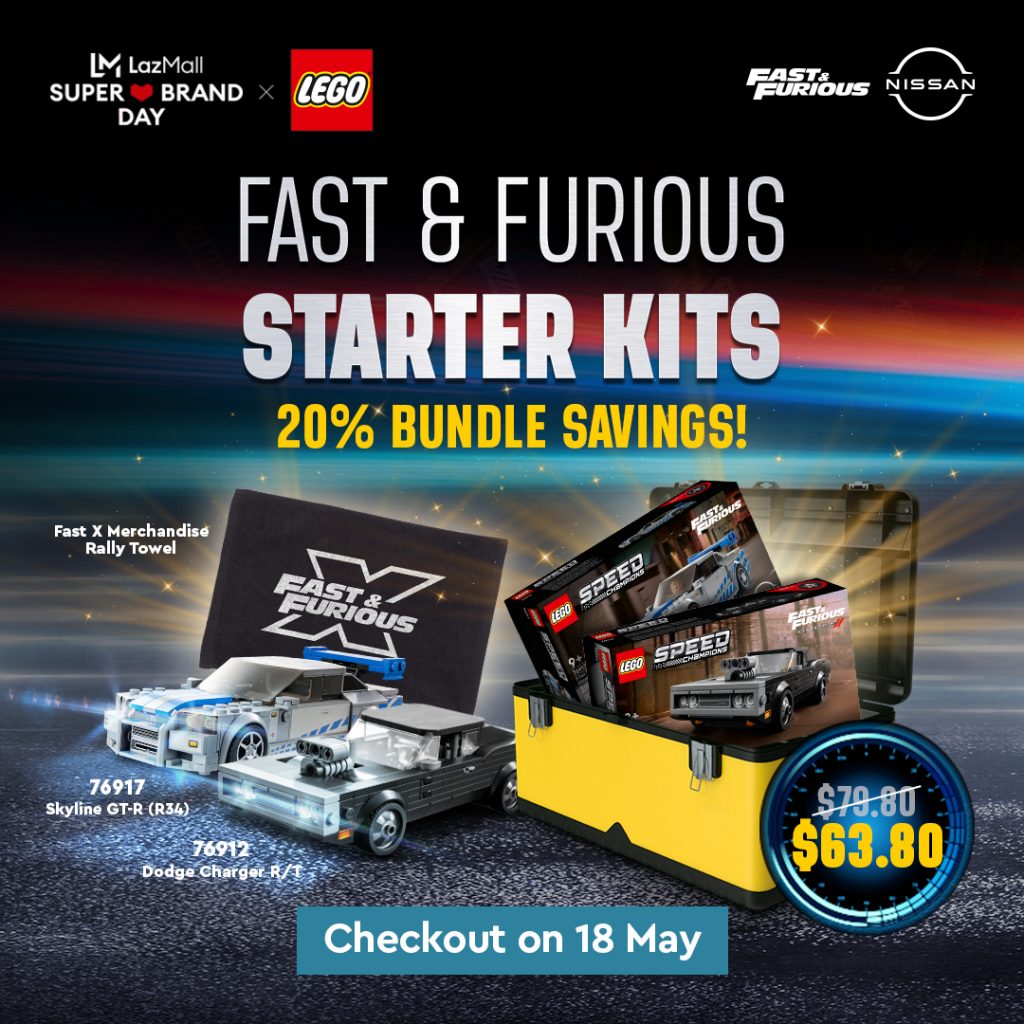 WIN a pair of tickets to the Fast X movie by purchasing LEGO Fast & Furious sets on LEGO LazMall Super Brand Day! - Alvinology