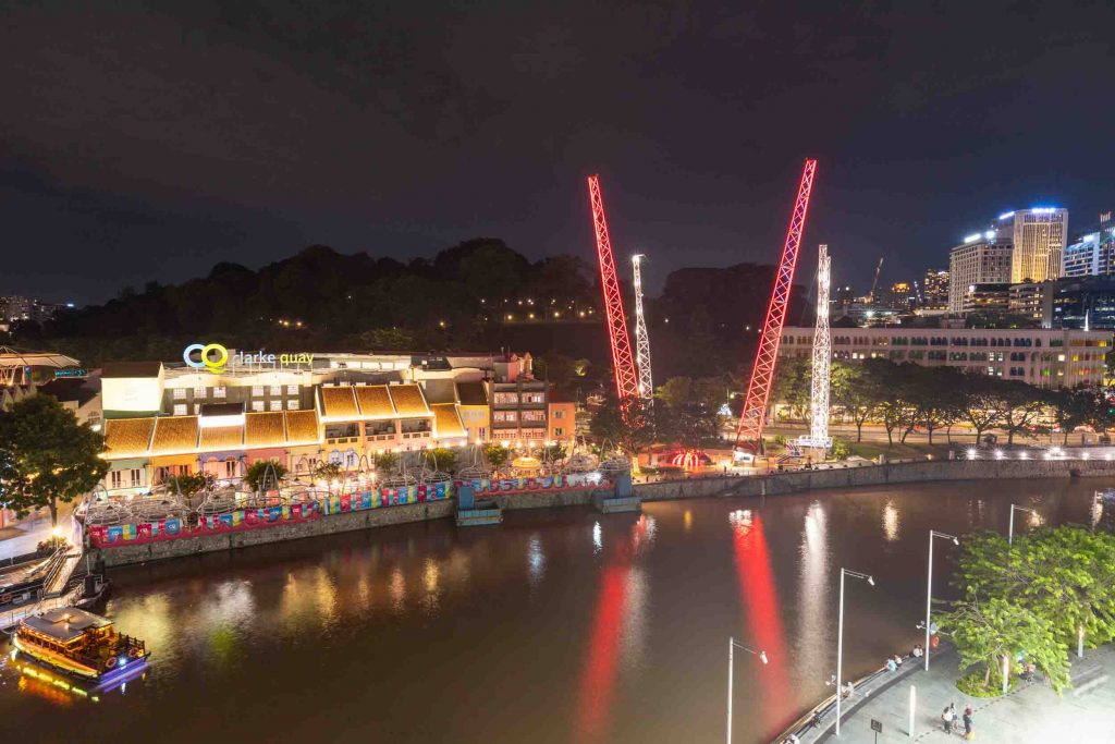 Catapult into 70 metres high at 160 km per hour at Asia’s Tallest Slingshot now at Clarke Quay, Singapore! - Alvinology