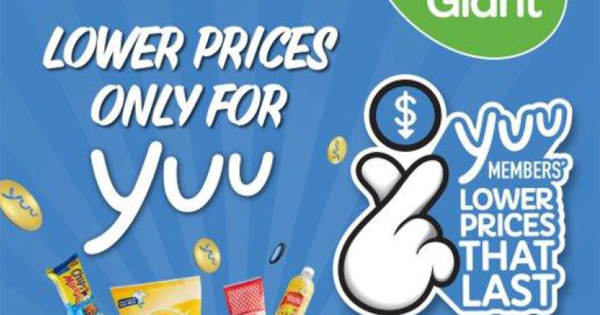 Giant extends Lower Prices That Last, with even More Savings for yuu Members; save up to 20%! - Alvinology