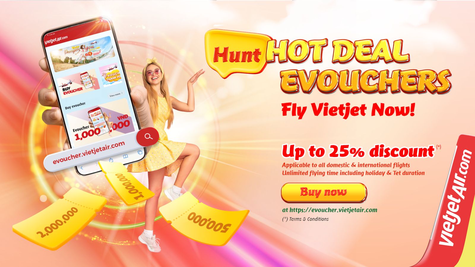 Claim 25% OFF on Vietjet e-vouchers priced from VND500,000 - VND2,000,000! - Alvinology