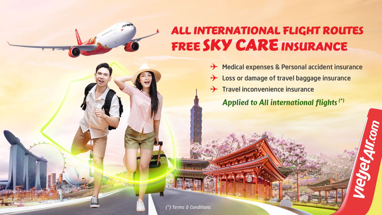 Flying with Vietjet now grants you complimentary Sky Care travel insurance with benefits of up to VND100 million - Alvinology