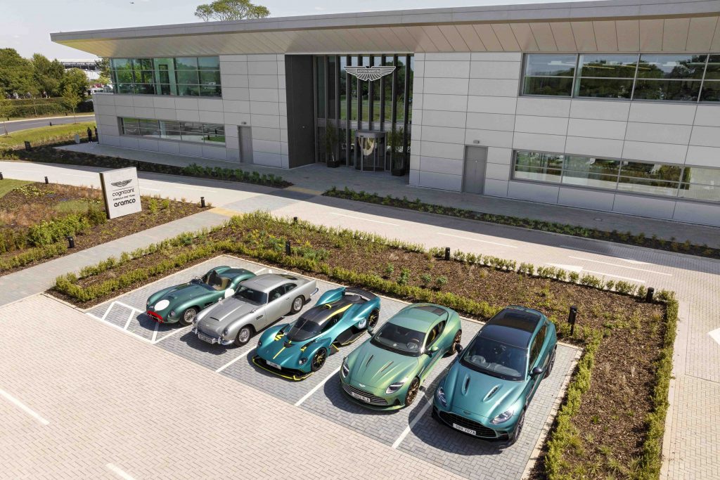 110 Aston Martin cars take to the British Grand Prix in celebration of the brand’s 110th anniversary - Alvinology