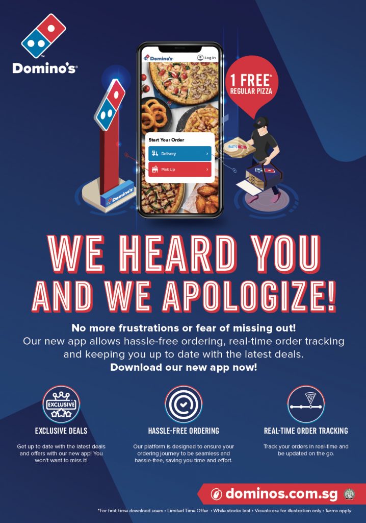Ordering your favourite Domino’s Pizza just got easier with its new mobile app; FREE Regular Pizza for first-time app users! - Alvinology