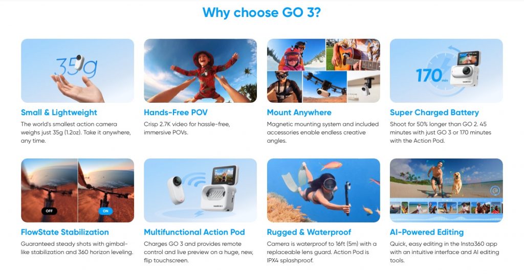 Next-Gen Tiny Camera “Insta360 GO 3” Gets Flip Screen Action Pod, Longer Battery Life & More! - Alvinology