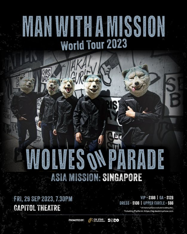 J-Rock Band MAN WITH A MISSION to perform on 29 September at the Capitol Theatre - Alvinology