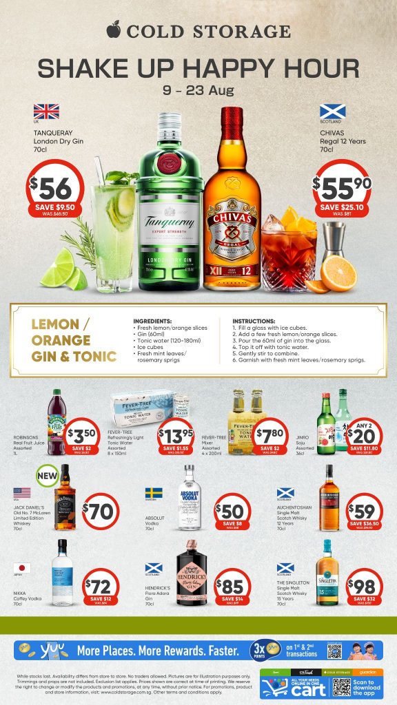 Elevate Your Happy Hour with Cold Storage's Shake Up Cocktail Fair! - Alvinology