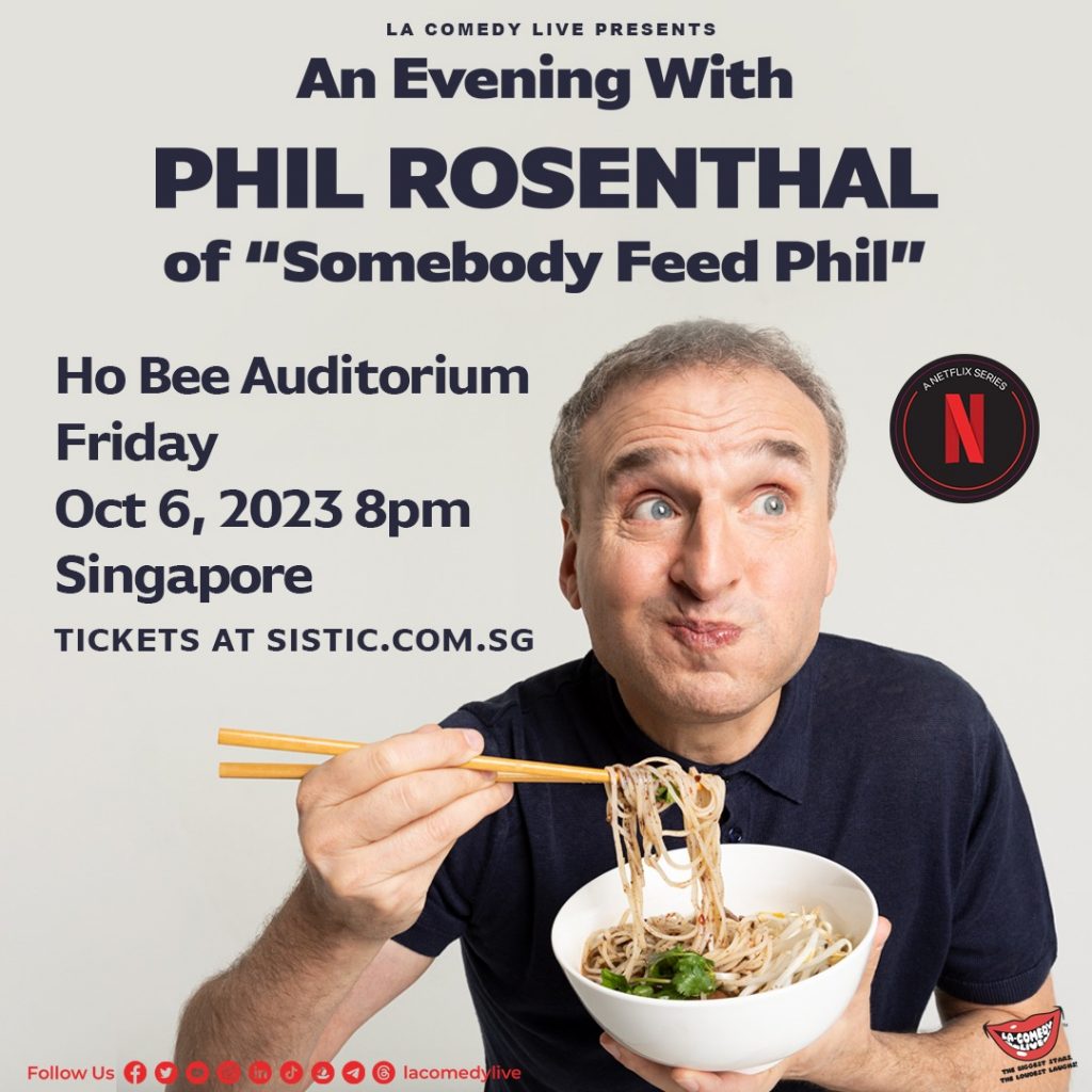 An Unmissable Culinary Journey: "An Evening with Phil Rosenthal" Comes to Singapore - Alvinology