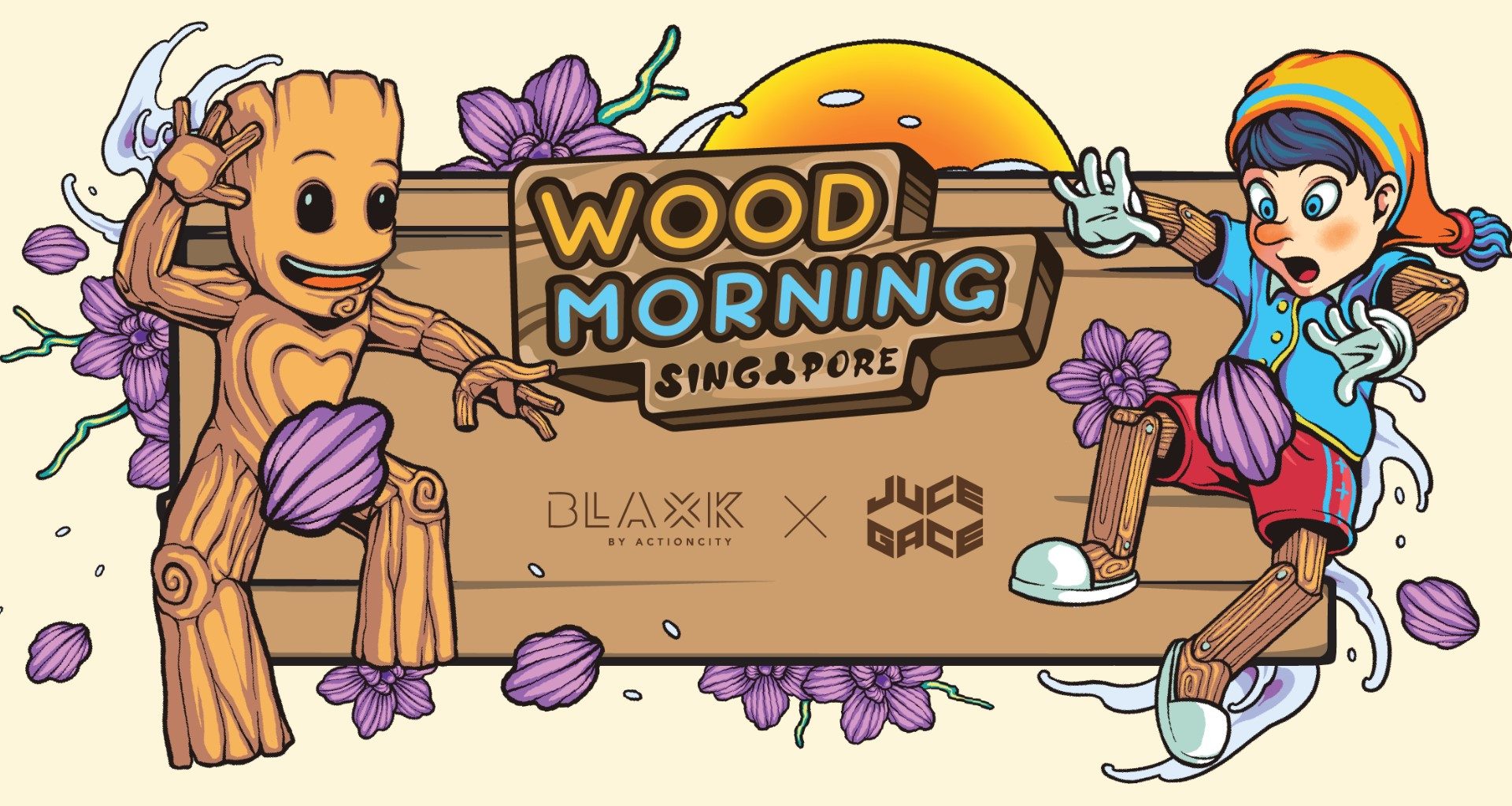Step into the Playful World of Juce Gace - The Master of Mischievous Art at WOOD MORNING SINGAPORE Exhibition - Alvinology