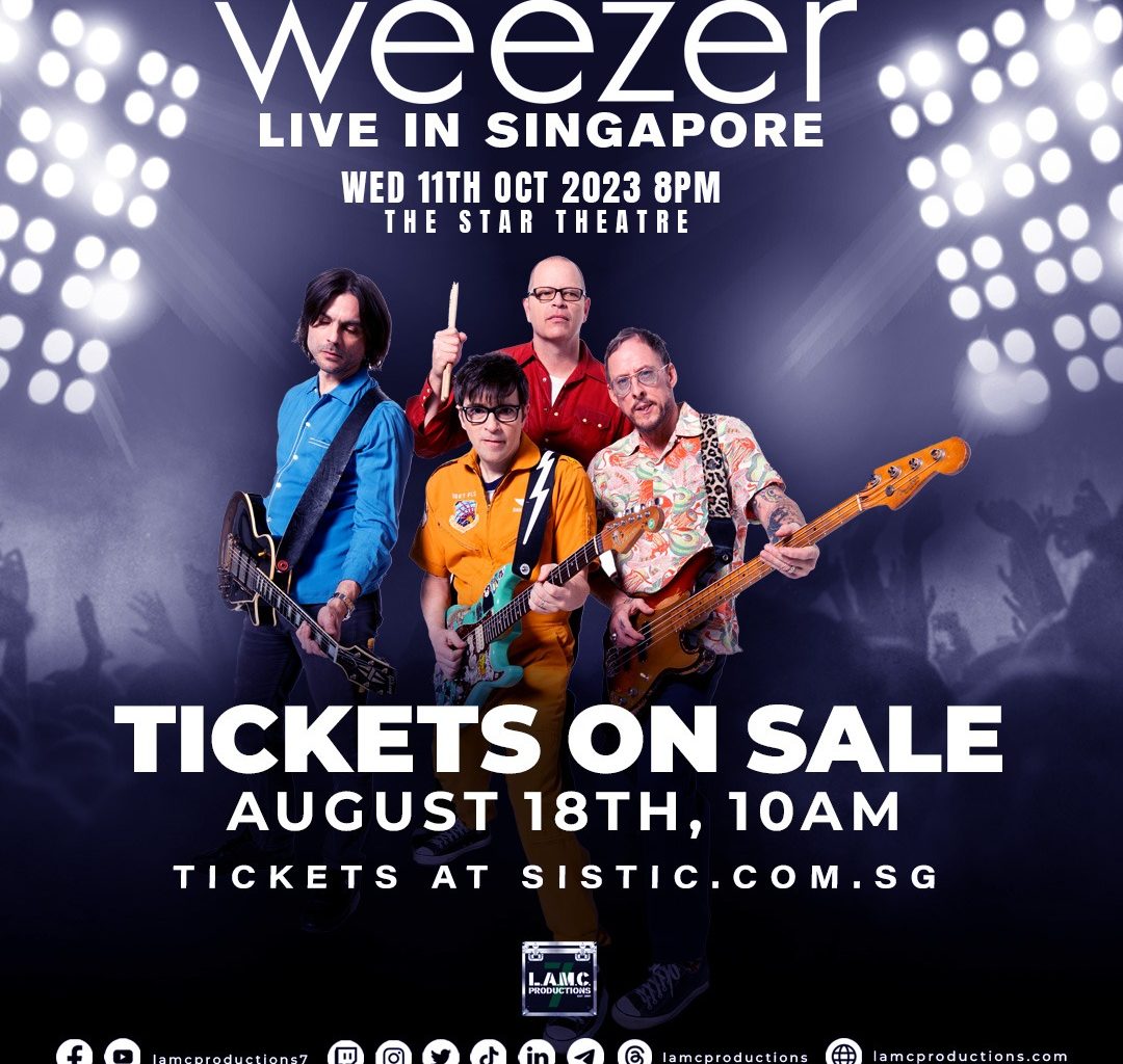 Get Ready to Rock: Weezer's Indie Rock Extravaganza Hits Singapore! - Alvinology