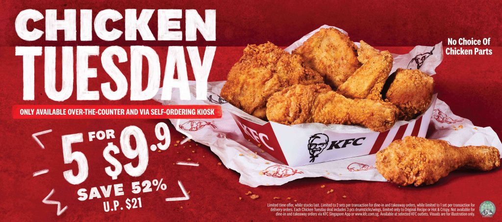 KFC's Finger-Lickin' Chicken Tuesday Deal is back! Enjoy your favourite chicken feast for only $9.90! - Alvinology