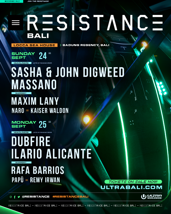 Tickets for ULTRA Beach Bali and RESISTANCE Bali 2023 are now on Sale! The Island's Hottest Dance Music Extravaganza! Tickets for ULTRA Beach Bali and RESISTANCE Bali 2023 are now on Sale! The Island's Hottest Dance Music Extravaganza! - Alvinology