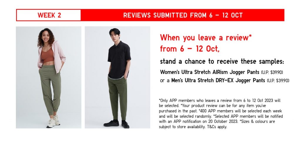 UNIQLO Singapore APP Member Festival: Shop, Review, and Win! - Alvinology