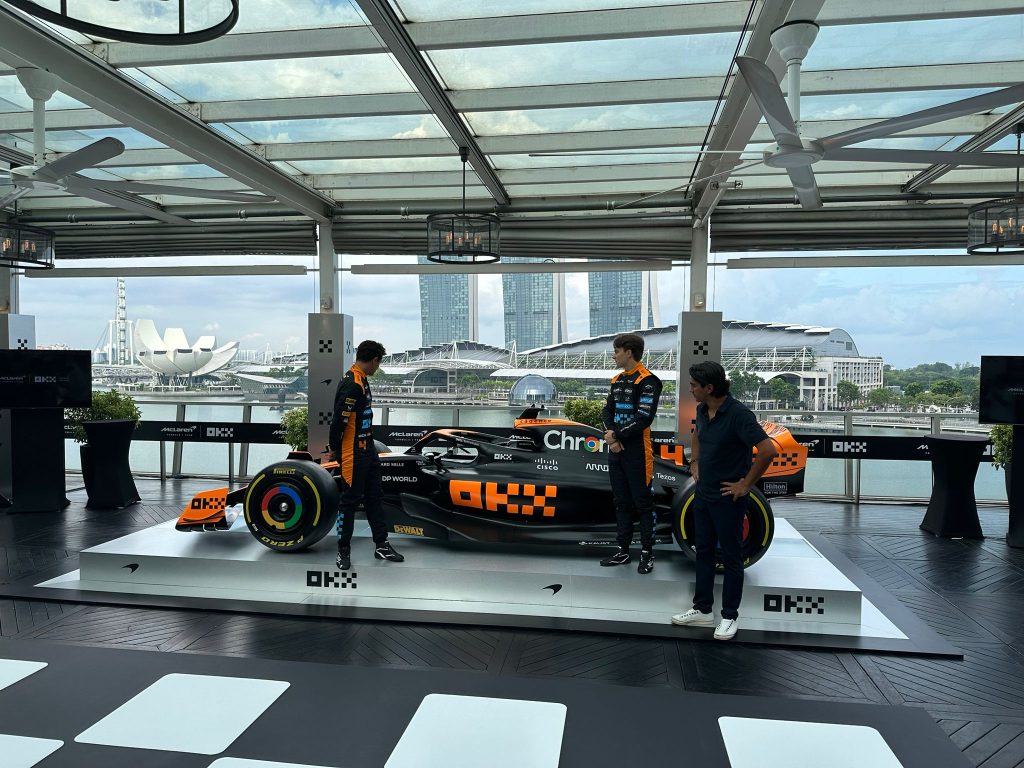 OKX Unveils McLaren MCL60 Race Car "Stealth Mode" for Singapore Grand Prix - Alvinology