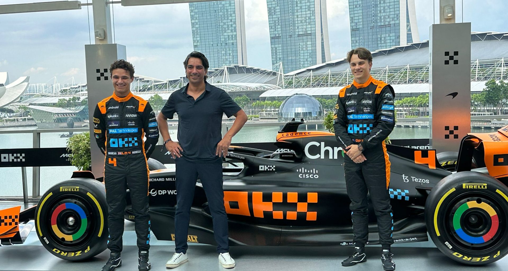 OKX Unveils McLaren MCL60 Race Car "Stealth Mode" for Singapore Grand Prix - Alvinology