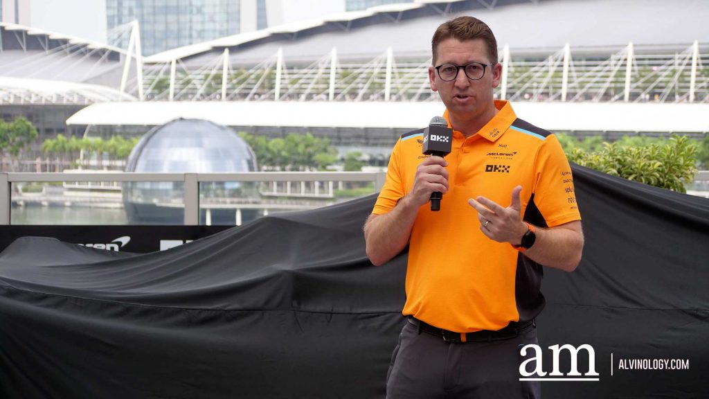 OKX Unveils McLaren MCL60 Race Car "Stealth Mode" for Singapore Grand Prix - Alvinology