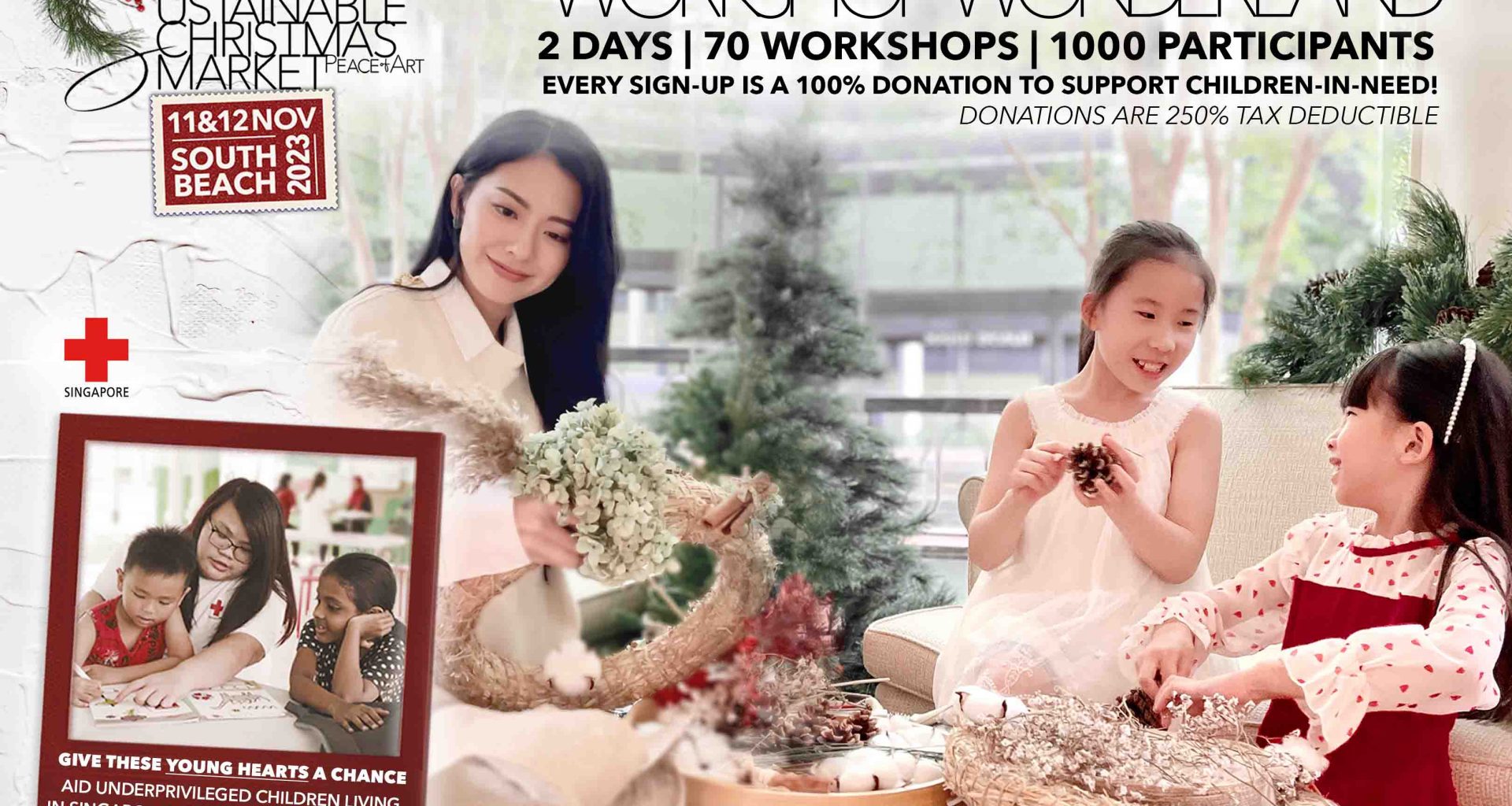 Embrace the Festive Season at the Sustainable Christmas Market 2023! Each workshop sign-up is a 100% donation! - Alvinology