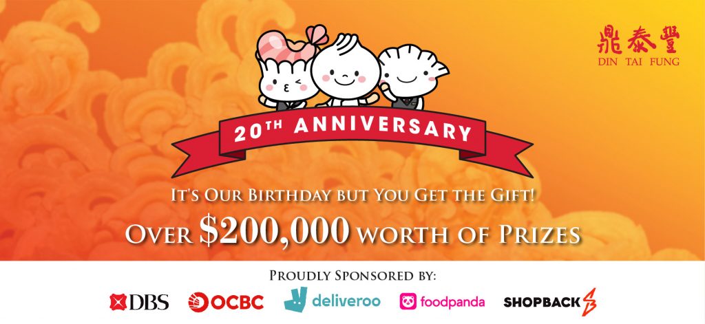 Din Tai Fung: Celebrating 20 Delicious Years with over $200,000 worth of Prizes and Limited Edition Collectibles! - Alvinology