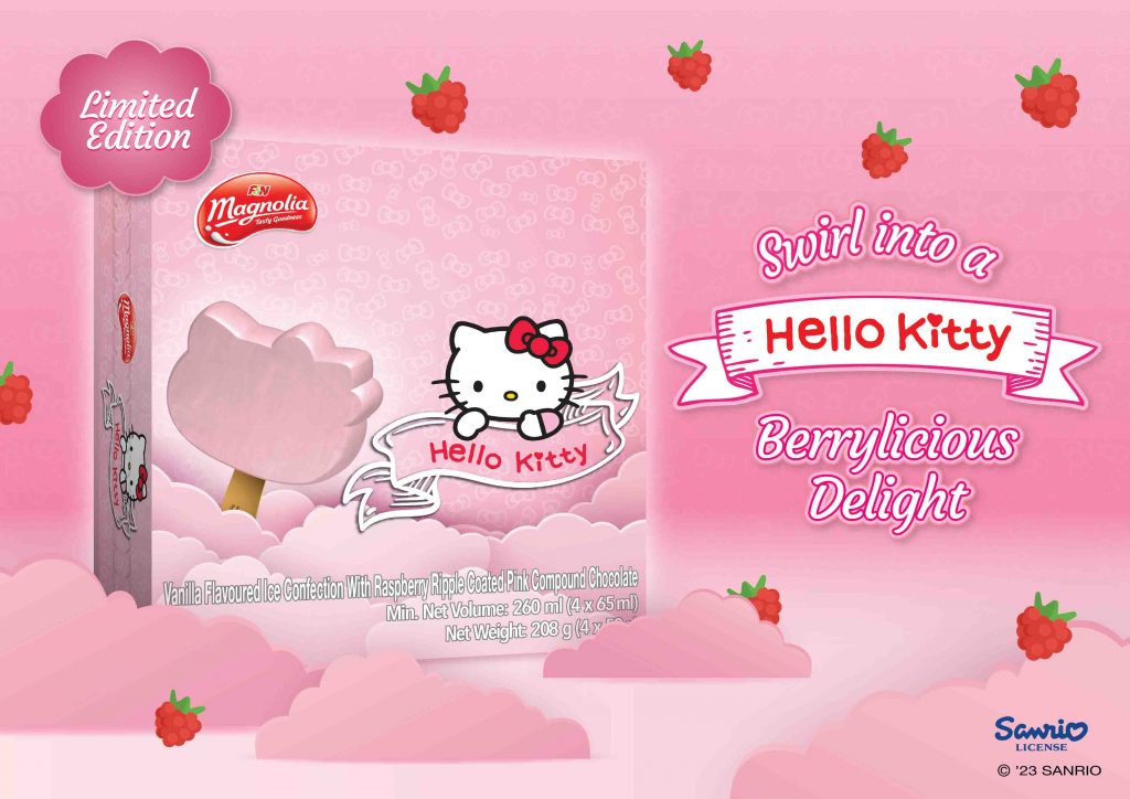 Delightful Dessert Discovery: F&N Magnolia's Hello Kitty Ice Cream Stick! - Alvinology