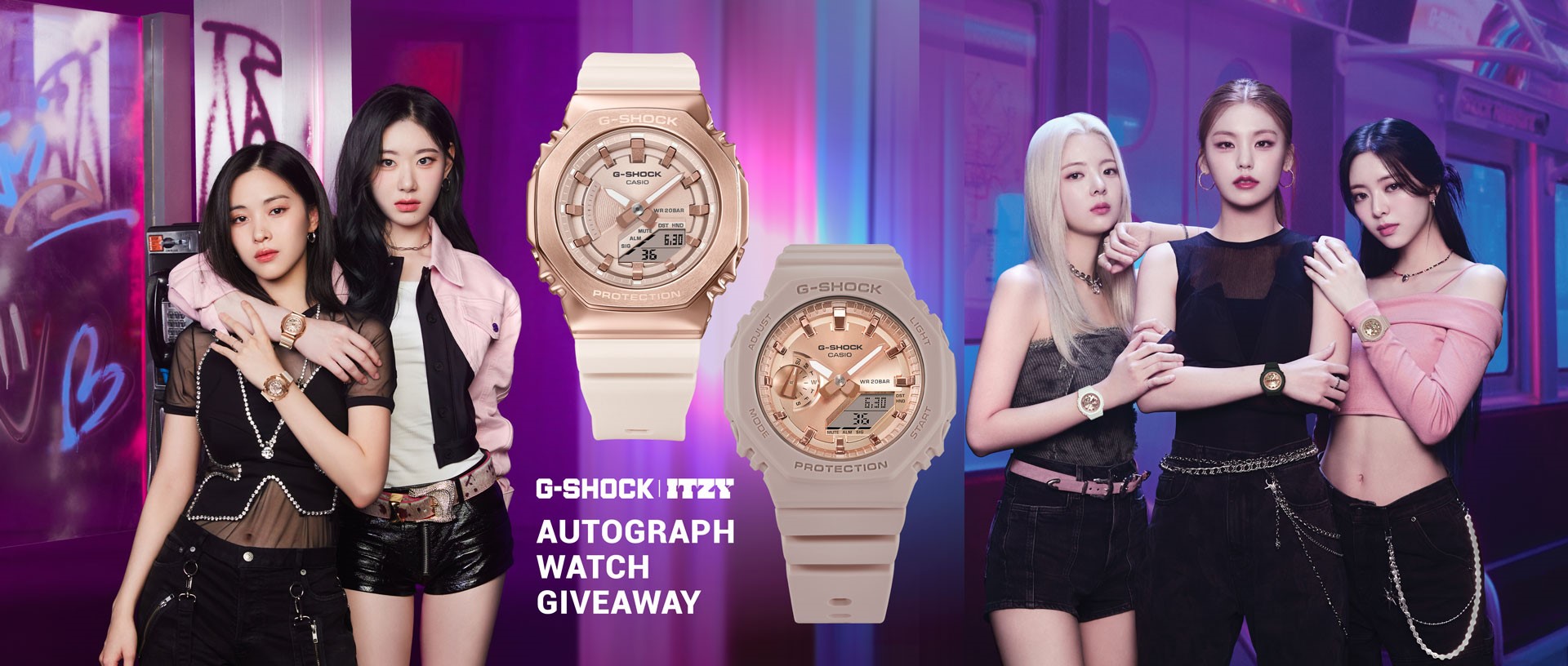 Here’s how to WIN an ITZY-Autographed G-SHOCK x ITZY Metallic Pink Series Watch! - Alvinology