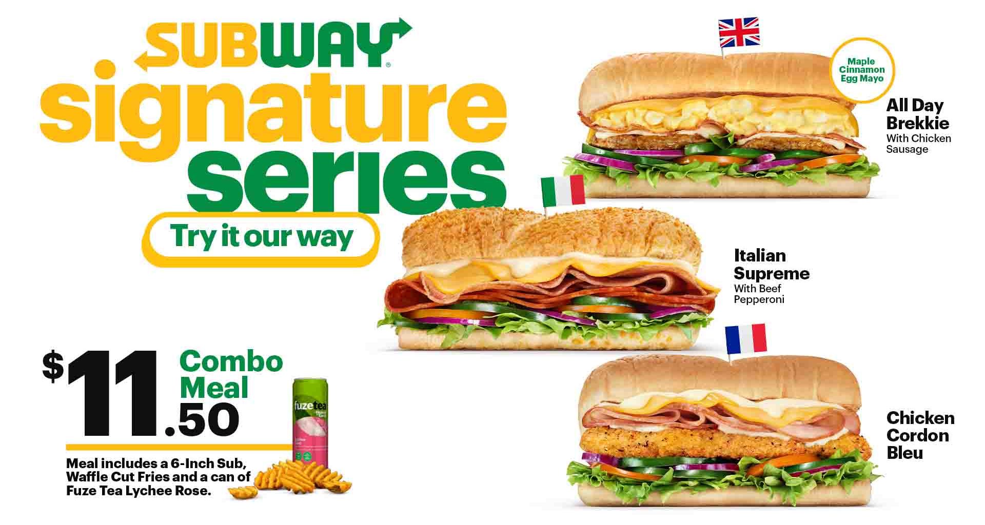 Embark on a European Culinary Journey with Subway's Signature Series - Alvinology