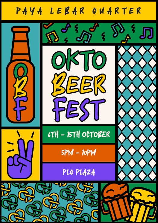 OktoBEERfest 2023: Live Performances, Life-sized games, and of course, BEER await at Paya Lebar Quarter – PLQ Plaza! - Alvinology