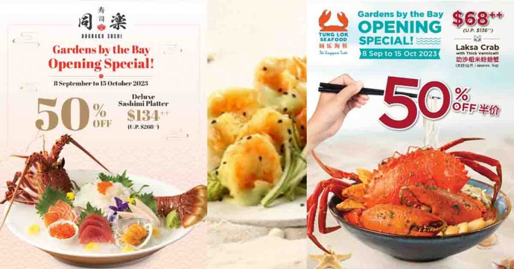 Enjoy 50% OFF at the newly opened TUNG LOK SEAFOOD restaurant at Gardens by the Bay - Alvinology