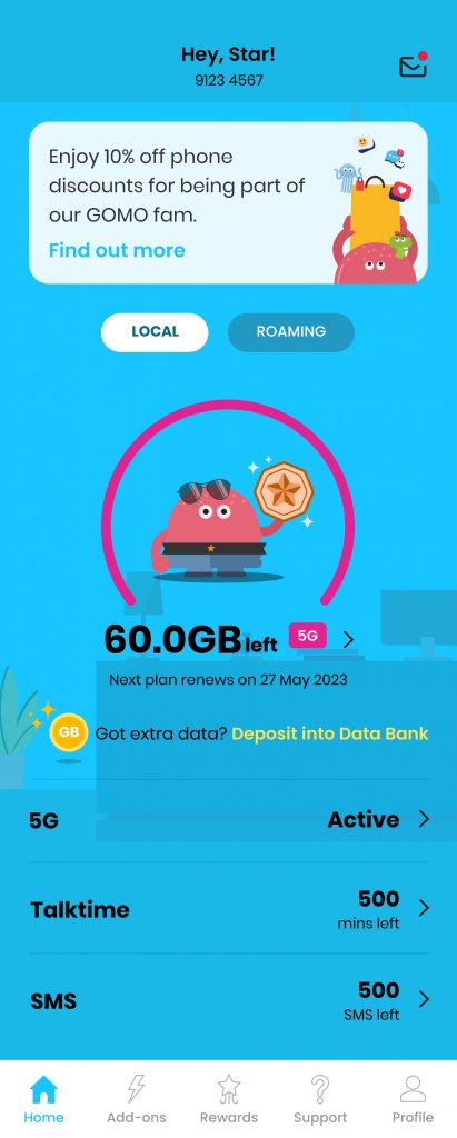 GOMO Introduces Data Bank where you can deposit any unused data to spend later without expiry - Alvinology