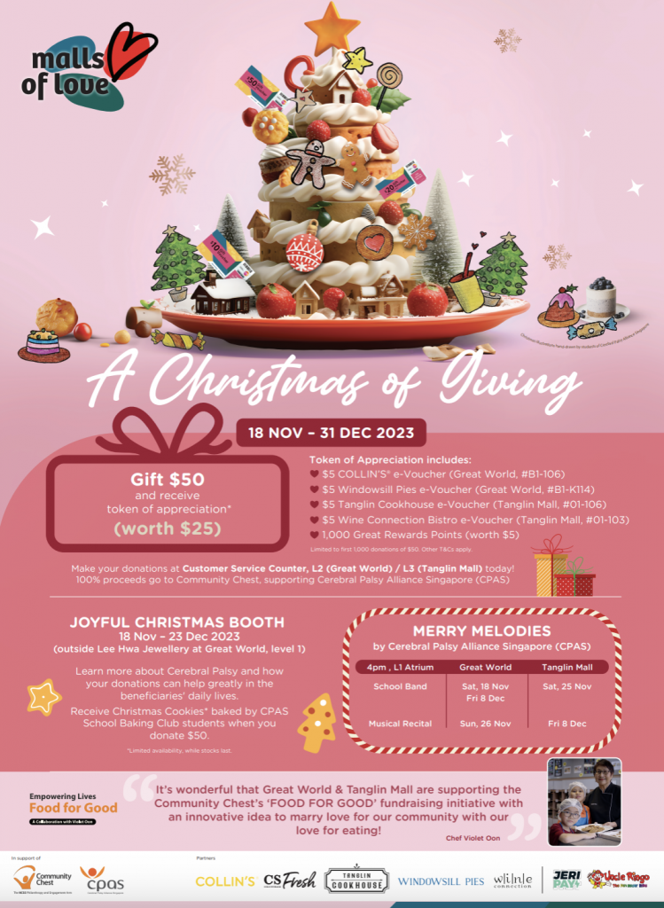 Malls of Love: A Heartwarming Celebration of Giving at Great World and Tanglin Mall - Alvinology