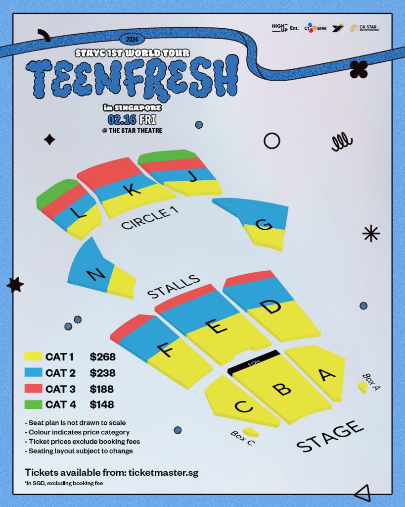 4th Gen K-Pop Sensation STAYC Set to Enchant Singapore with “TEENFRESH” Debut World Tour! - Alvinology