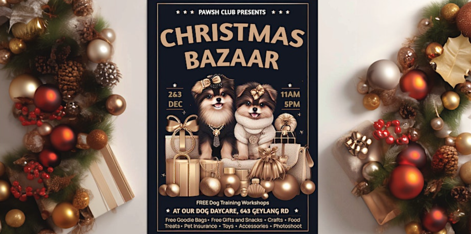 Celebrate your unconditional love for your canine companions at Pawsh Christmas Bazaar - Alvinology