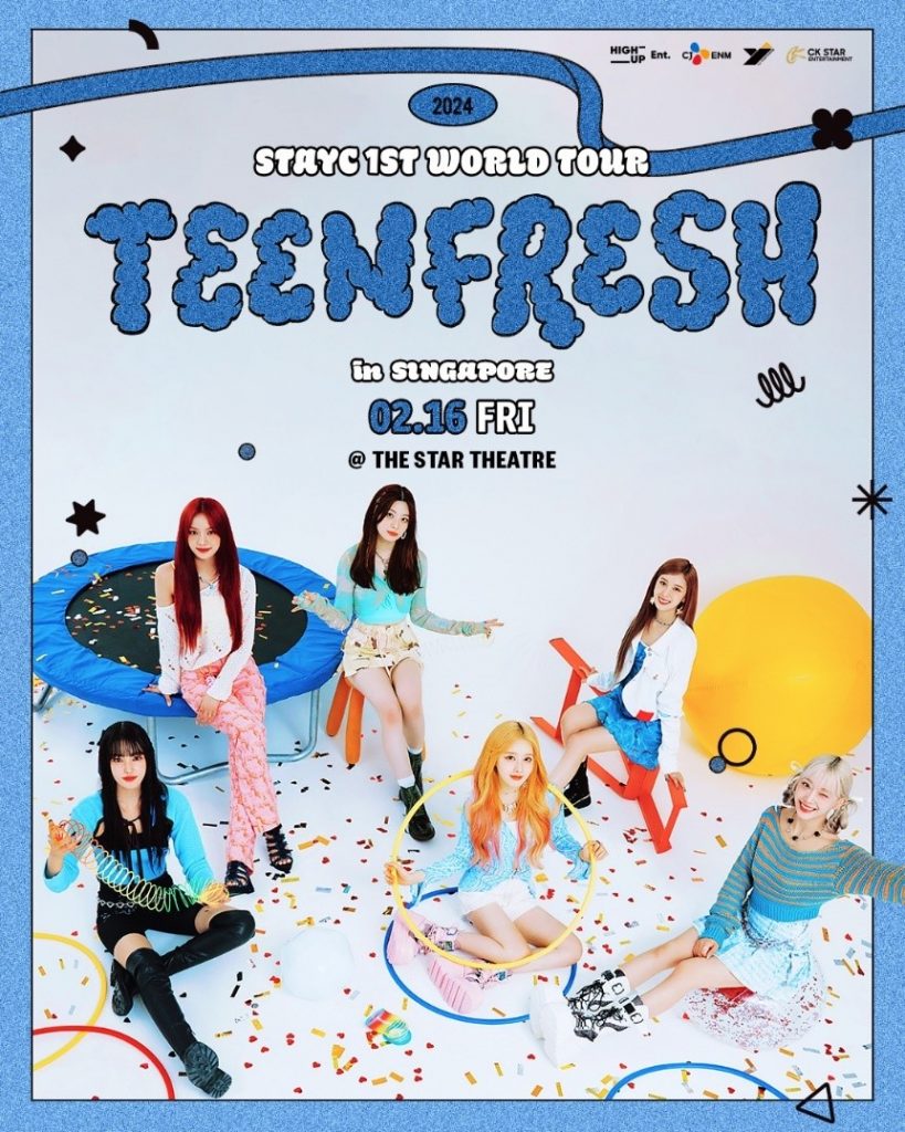 4th Gen K-Pop Sensation STAYC Set to Enchant Singapore with “TEENFRESH” Debut World Tour! - Alvinology