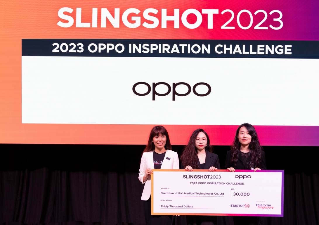Winner of the OPPO Inspiration Challenge, HUAYI Medical Technologies, Secures SGD30,000 Grant at SLINGSHOT Global Startup Competition in Singapore - Alvinology