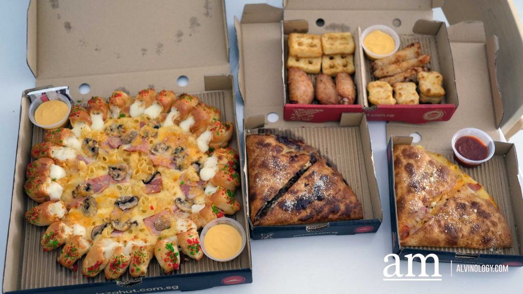 [PROMO CODE] Pizza Hut Singapore Presents Festive Mac 'n' Cheese Cheesy Bites Pizza at $17.90 - Alvinology