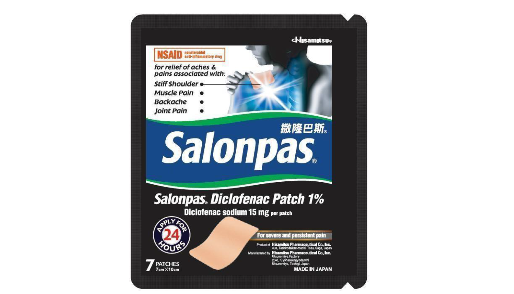 Say goodbye to aches and pains and hello to a more comfortable, pain-free life with Salonpas Diclofenac Patch 1% - Alvinology