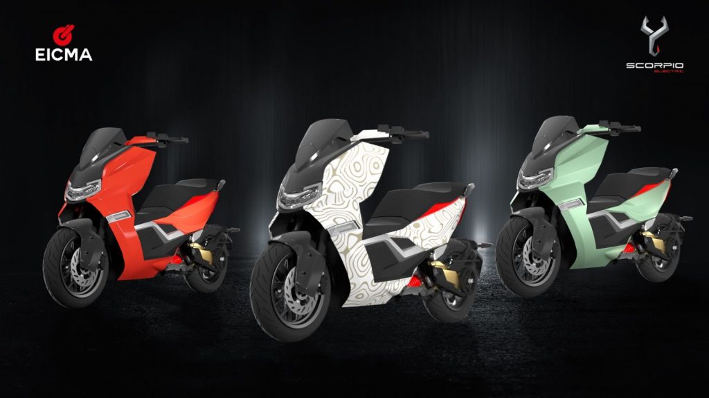 Scorpio Electric Unveils X1 Maxi-Scooter Globally and Futuristic Infinity Concepts at EICMA 2023 Scorpio Electric Unveils X1 Maxi-Scooter Globally and Futuristic Infinity Concepts at EICMA 2023 - Alvinology