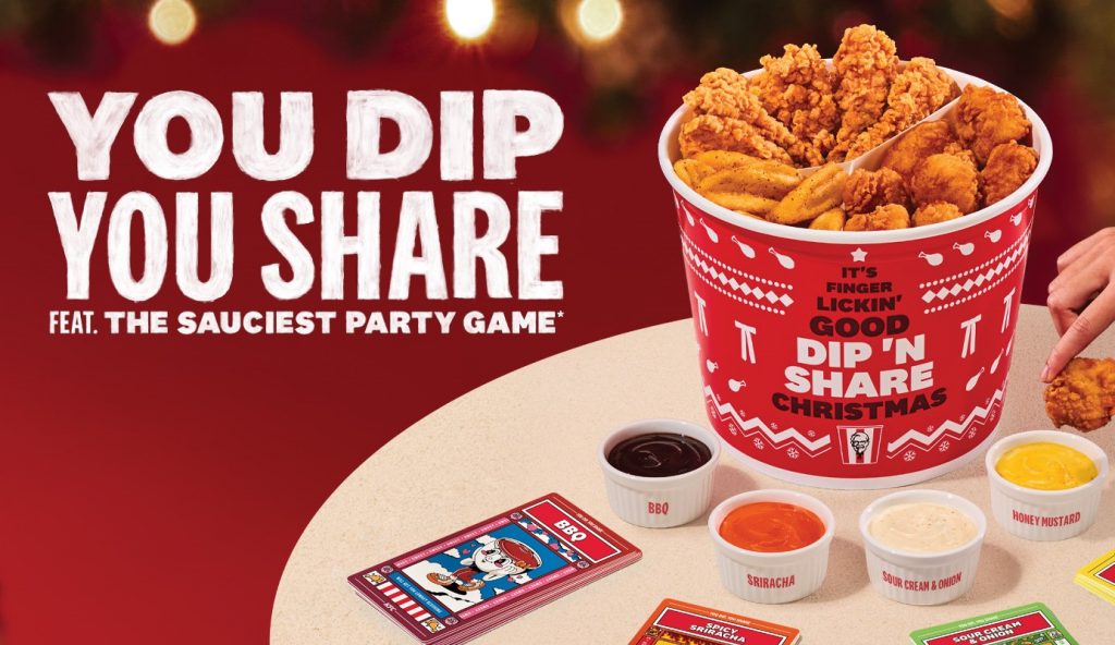 KFC Card Game Anyone? Introducing KFC 'Dip 'N Share' Bucket and Game Card for the Festive Period - Alvinology