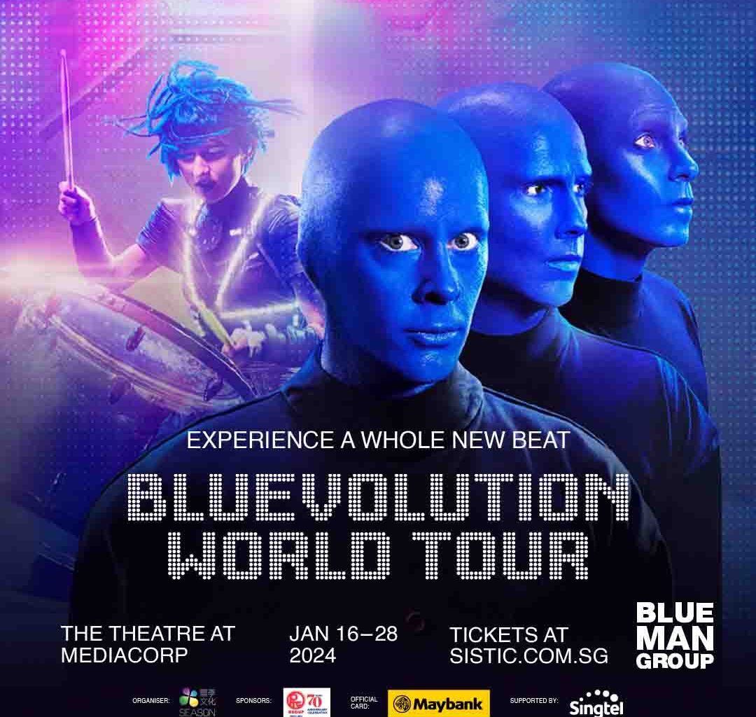 Dazzle in a Futuristic Show with Blue Man Group's Bluevolution World Tour in Singapore - Alvinology