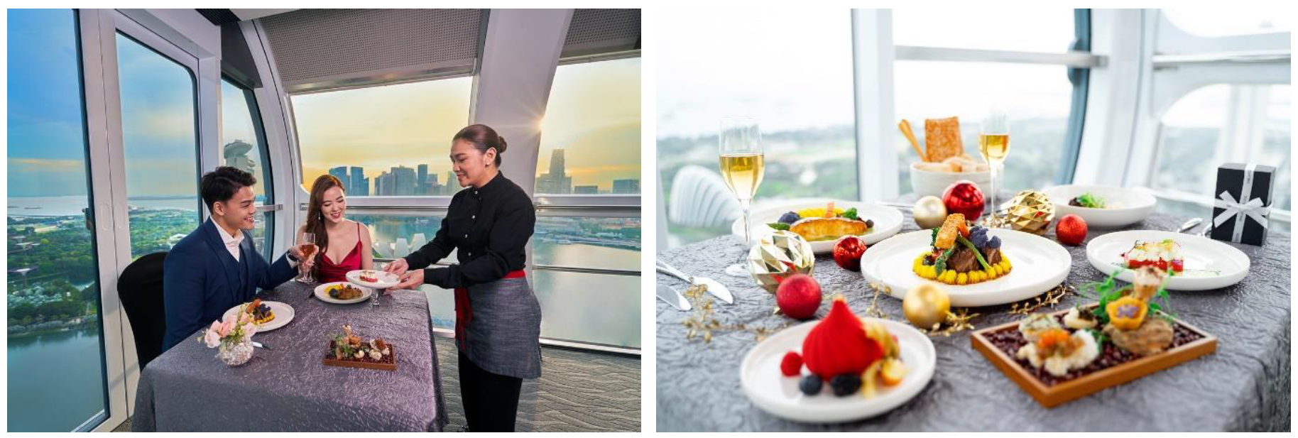 Embark on A Culinary Soiree in the Sky with Singapore Flyer's Elevated Festive Dining Specials - Alvinology