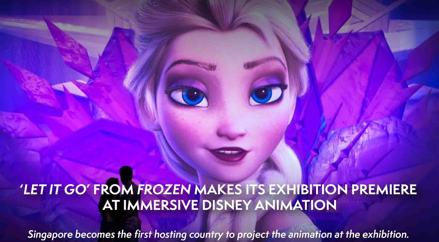 'Let It Go' from 'Frozen' Debuts Globally at Singapore Exhibition - Alvinology