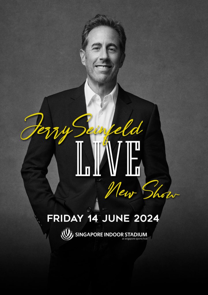 Jerry Seinfeld to Take Stage in Singapore on June 2024 for a Comedy Extravaganza – One Night Only - Alvinology