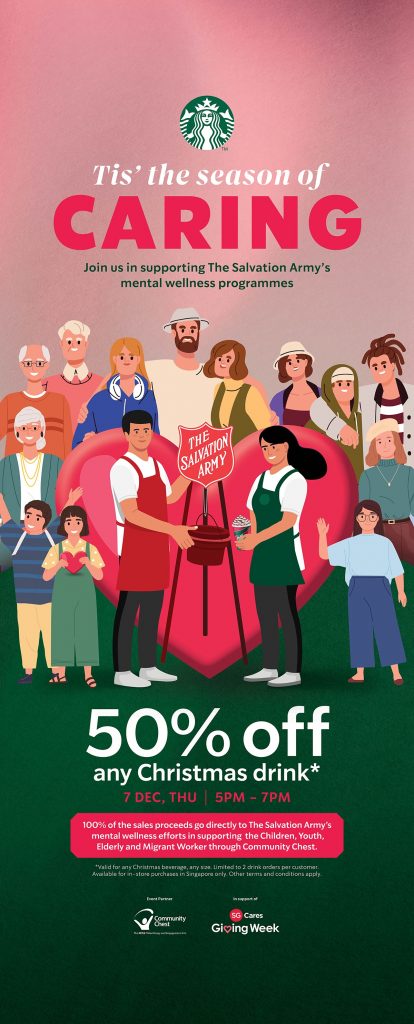 Join Starbucks 20th Christmas Open House: Supporting Salvation Army's Mental Wellness Programme - Alvinology