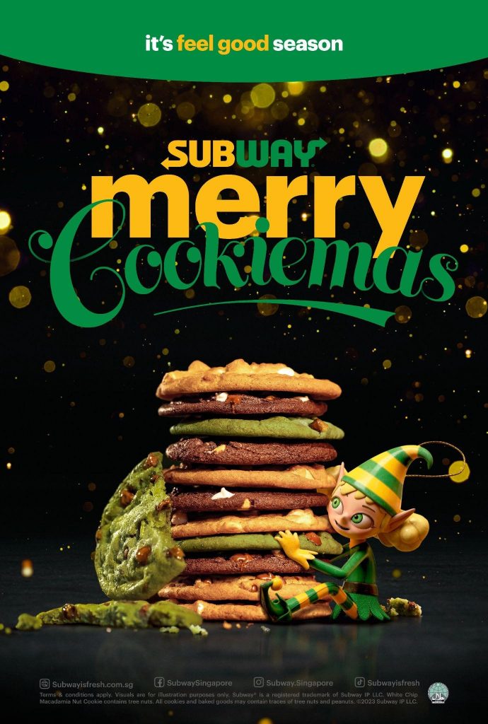 Subway Feel-Good Festive Delights: Cheesy Garlic Series and Lower Sugar Choc Chip Mint Cookie - Alvinology