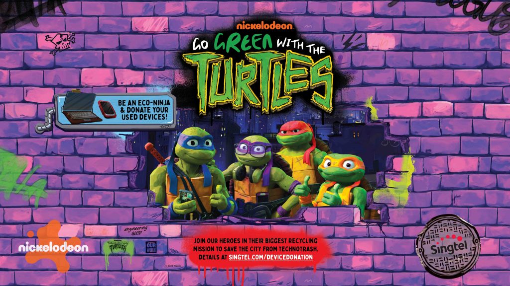 Singtel and Nickelodeon Team Up for Environmental Action with Teenage Mutant Ninja Turtles-themed E-Waste Campaign - Alvinology