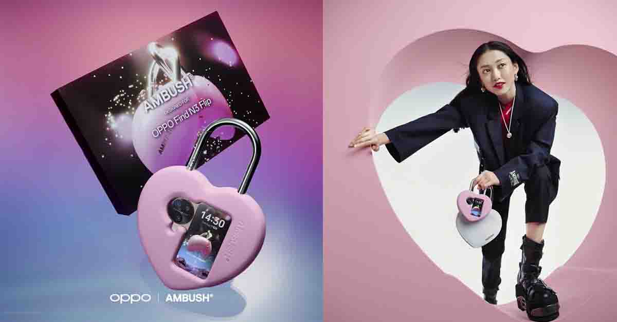 [12.12 SALE] The OPPO X AMBUSH FLIPPED PADLOCK for Find N3 Flip is now available on OPPO’s e-commerce channels - Alvinology