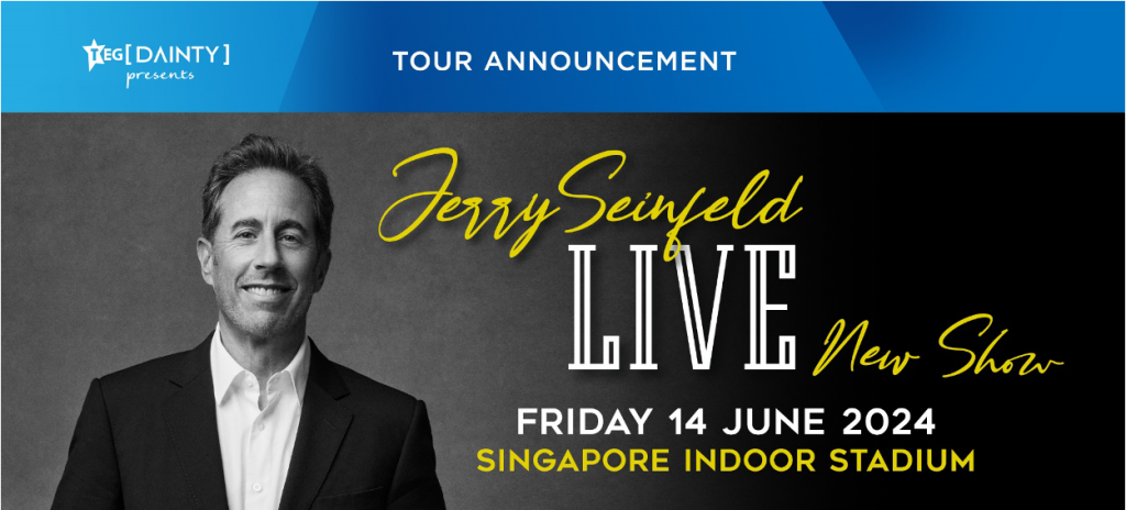 Jerry Seinfeld to Take Stage in Singapore on June 2024 for a Comedy Extravaganza – One Night Only - Alvinology