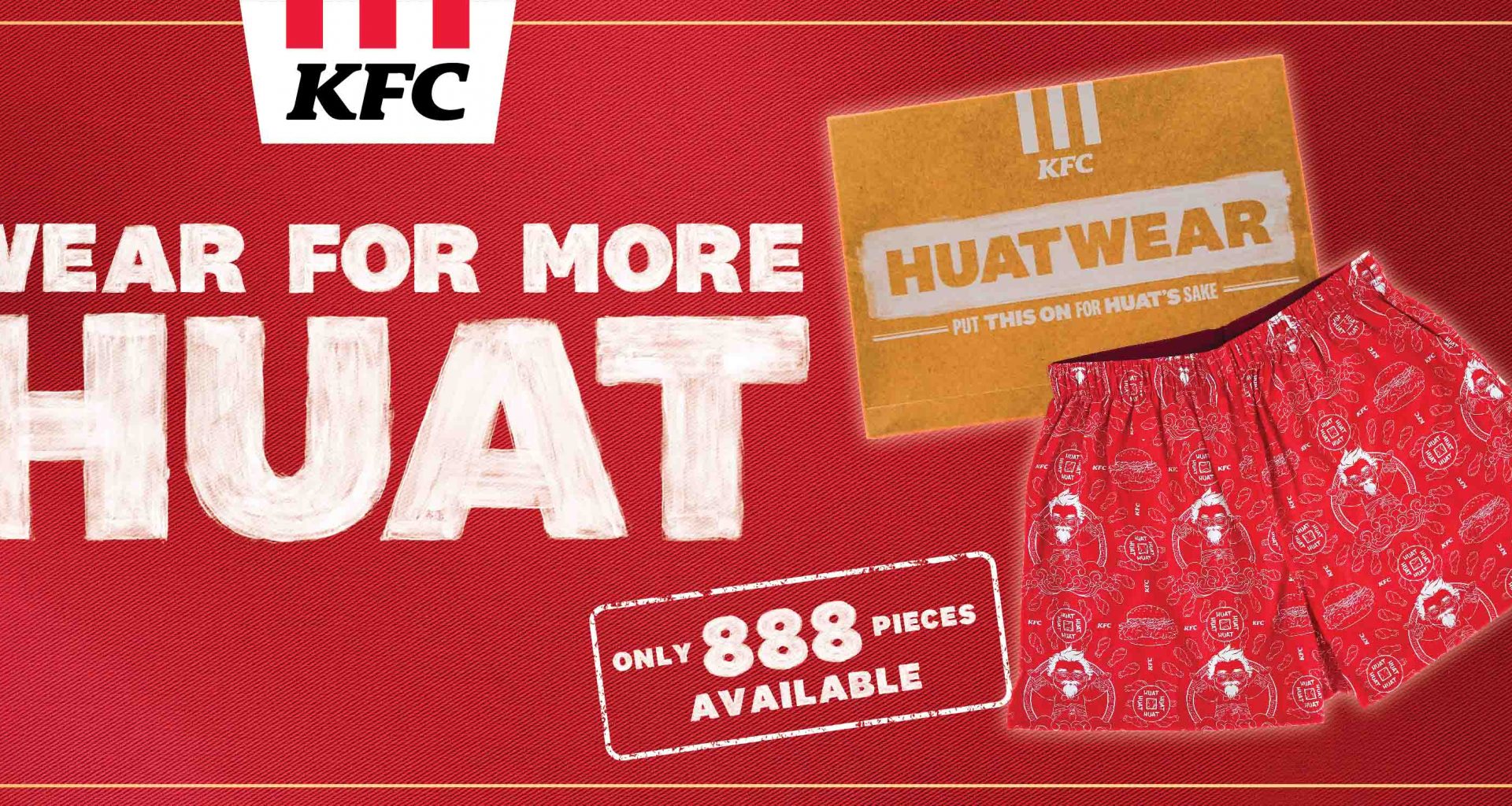 KFC is giving away a FREE pair of Limited-Edition HuatWear Shorts for an Auspicious Lunar New Year Style - Alvinology