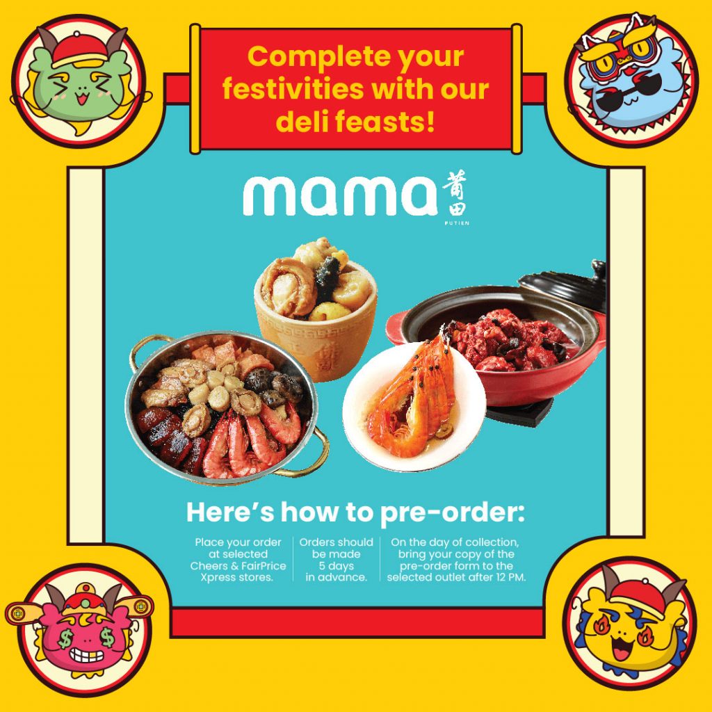 Embrace the joy of Chinese New Year with these culinary delights crafted by PUTIEN MAMA, Cheers, and FairPrice Xpress - Alvinology
