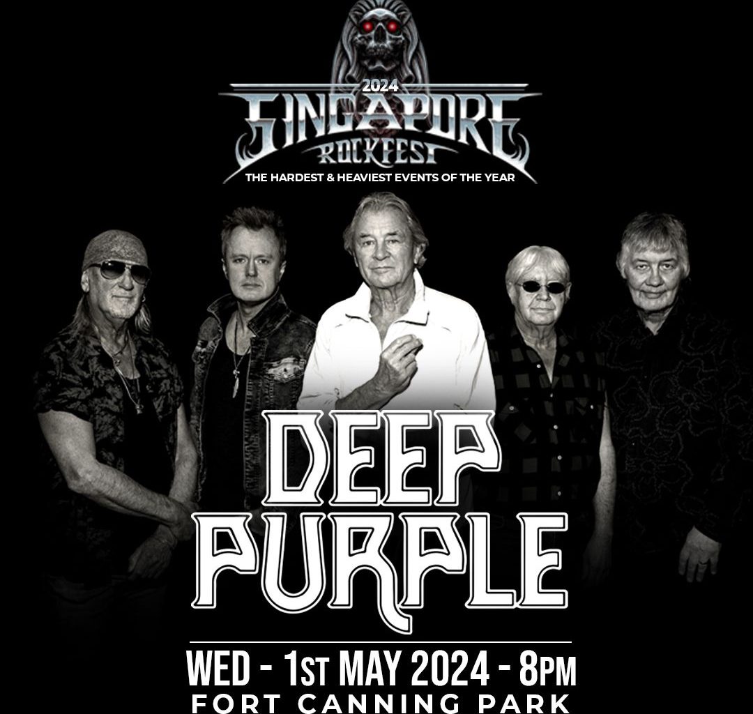 Deep Purple to Headline Singapore Rockfest 2024: A Hard Rock Extravaganza - Alvinology