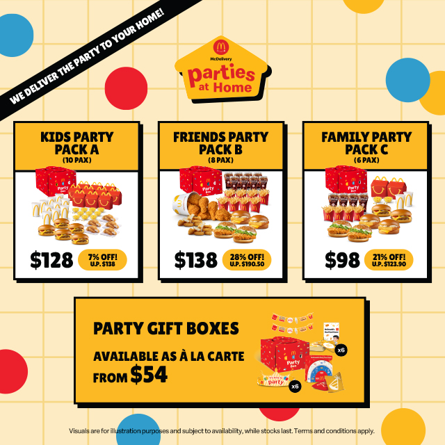 McDonald’s "Parties at Home" Service via McDelivery: Bringing Celebrations to Your Doorstep for Kids, Friends, and the Whole Family - Alvinology