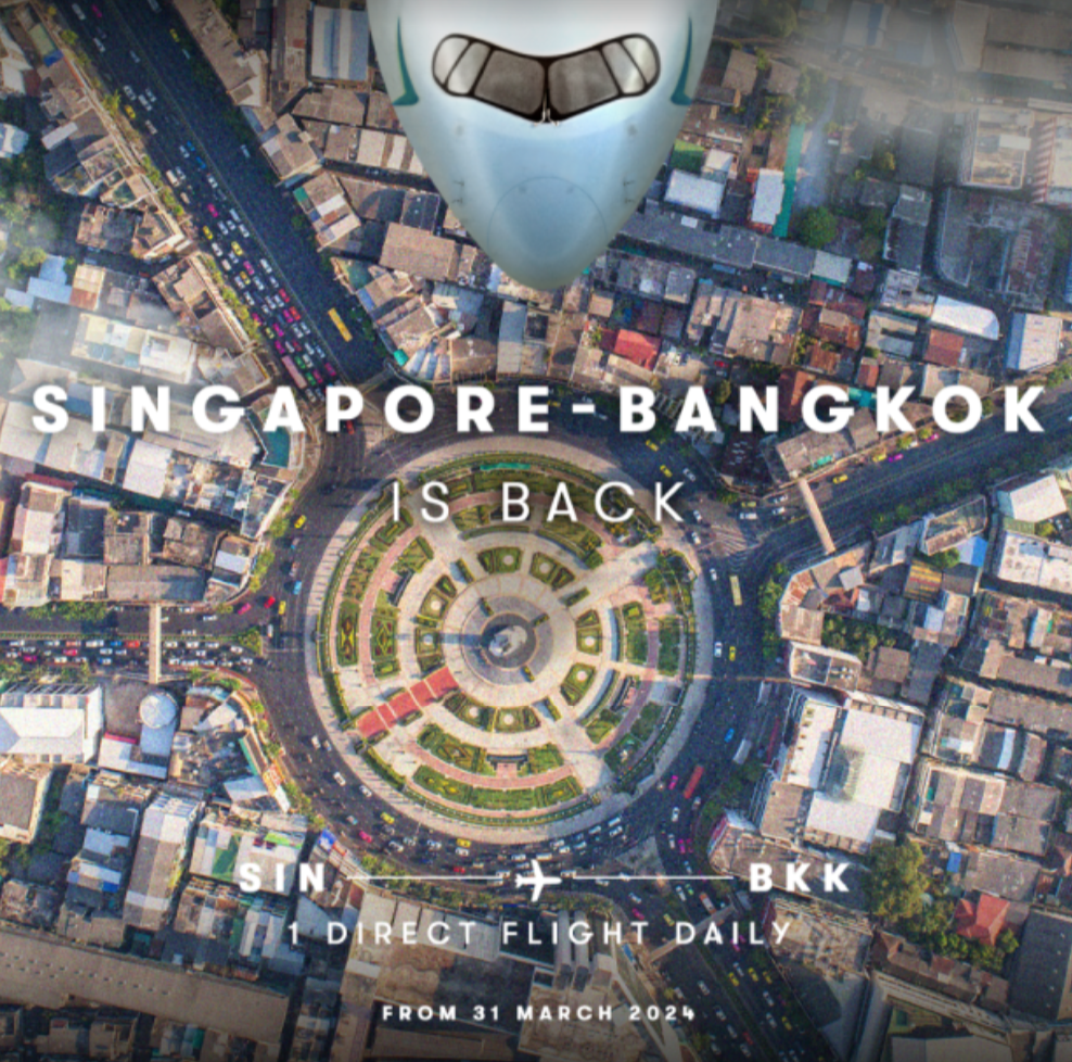 Cathay Pacific Reconnects Singapore and Bangkok with Daily Flights - Alvinology
